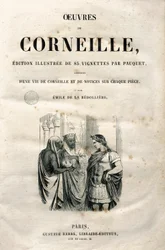 Frontispice av verkene til Pierre Corneille (1606-1684), utgave av 1864 (gravering)