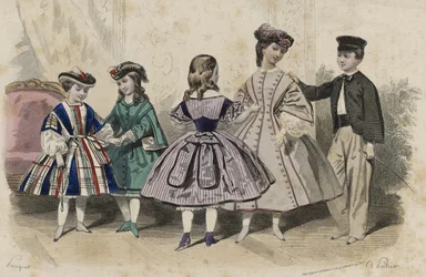 Uten tittel, april 1861 (håndfarget gravering)