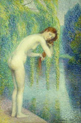 Badende vasker håret; Bather vasker håret, 1903