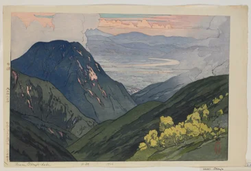 Fra Daitenjodake, fra serien, Twelve Scenes in the Japan Alps, Taisho-tiden