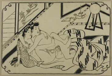Et ark fra et shunga-album