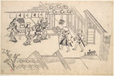 Inngangen til Ageya-machi, fra serien «Scener i Yoshiwara (Yoshiwara no tei)»