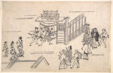 Den fjerde scenen, fra serien Scener fra fornøyelseskvarteret Yoshiwara i Edo