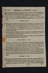 Gazzetta di Mantova - eldste italienske avis, 1665