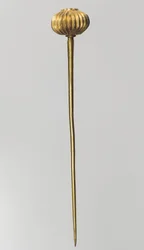Nål med sfærisk hode, ca. 1300-1200-tallet f.Kr. (gull)