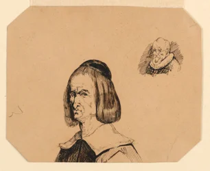 Hoder til to menn, i stil med Frans Hals