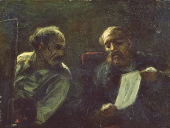 En diskusjon i studioet, 1852-55