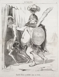 Aktualiteter: Akilles trekker seg inn i teltet sitt, 1850.