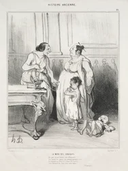 Ancient History, plate 46: The Mother of the Gracchi, 1842.