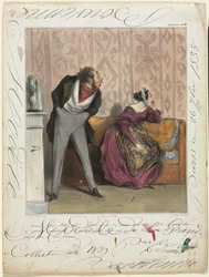 Caricaturana plate 36: From What! Fra hva! Din medgift..., 1837.