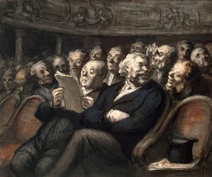 Pause ved Comédie-Française, 1858.