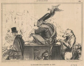 Nedstigningen av courtille i 1855