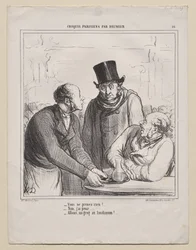Parisian Sketches, plate 16: Du vil ikke ta noe?