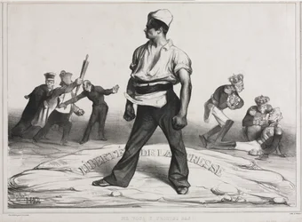 The Monthly Association plate 20: Ikke bland deg inn i det!, 1834.