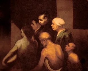 "Tiggerne"-maleri av Honore Daumier (1808-1879), ca. 1843