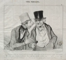 Typer Parisiens, plate 26: Ja, herre, din respektable luft oppmuntrer meg..., 29. mai 1840.