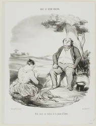 En oase midt på sletten i St. Denis, plate 5 fra Tout Ce Qu#39;on Voudra