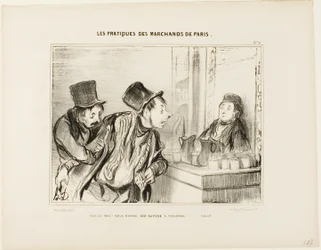 «Alt er betalt Og vi fornærmet ingen ... Ha det», plate 31 fra Types Parisiens
