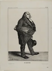 Herr Barthe, plate 294 fra Karikaturkjendiser