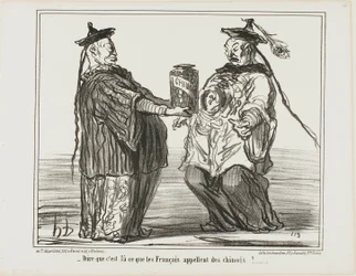 Merkelig ... dette er hva franskmennene kaller «Chinois», plate 21 fra En Chine
