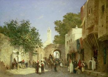 Arabisk gatescene, 1872