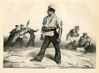 La Caricature (1830) Politisk, satirisk i svart-hvitt