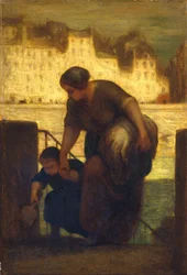 The Laundress, ca. 1863 (olje på tre)