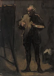 Maleren foran hans maleri