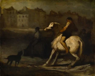 Vannstedet, Seinens bredd, ca. 1855 (olje på plate)