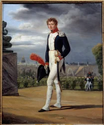 Portrett av samleren Philippe Lenoir (1785 - 1867). Maleri av Emile Dit Horace Vernet (1789-1863)