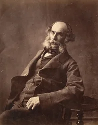 Portrett av en sittende herre, ca. 1856-59.