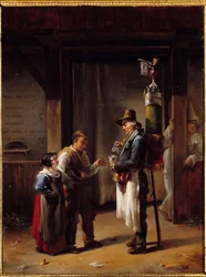 The Coco Merchant. Maleri av Hortense Lecot (1809-1868)