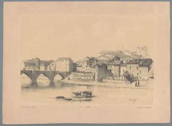 Utsikt over Limoges på Vienne Vue de Limoges (tittel på objekt) Fragmenter av landskap (serietittel) Fragments de paysages (serietittel)