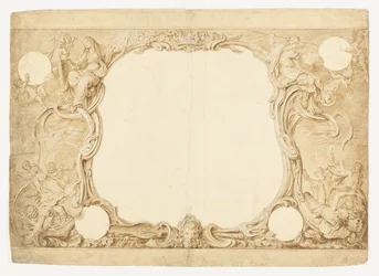 Design for en dekorativ kant, brukt for surround til det generelle diagrammet i John Pines tapestry