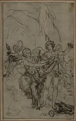 Studie: Vignett-frontispiece til Lucains «La Pharsale»