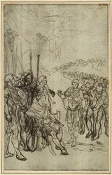 Studie for Lucains quot;La Pharsalequot;, Canto IV