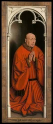 Portrett av Joost Vijdt, panel fra utsiden av Ghent-altertavlen