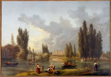 Slottet i Mereville Maleri av Hubert Robert (1733-1808) Sceaux fra 1700-tallet, museum på øya Frankrike