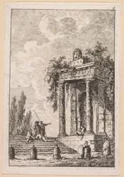 Kvelder i Roma: Trappen med fire terminaler, 1763.