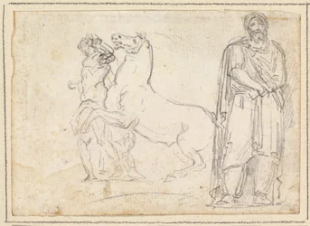En av "Dioscuri" og en barbarisk fange
