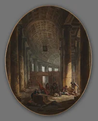 Pair of Paintings: The Colonnade of St. Peter