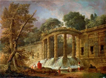 Paviljong med kaskaden, 1760.