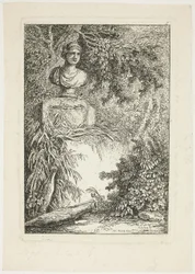 The Bust, plate to fra Evenings in Rome