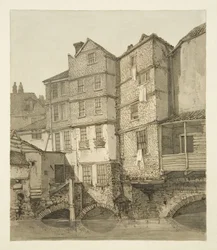 The Frome, ser oppstrøms mot Christmas Bridge, 1823