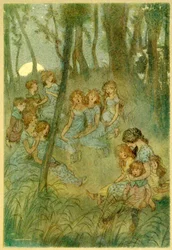 Og nattlige engfeer, se du synger, fra The Merry Wives of Windsor, 1910.