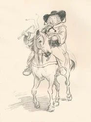 Foreløpig skisse for The Wife of Bath, c1917
