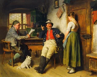 Figurer i et interiør, 1891