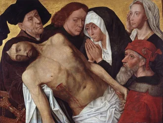 Kristi klagesang, ca. 1500–25 (olje på panel)