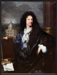 Portrett av Jules Hardouin Mansart (olje på lerret)