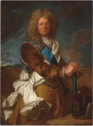 Portrett av Sebastien Le Prestre, Marquis de Vauban, marskalk av Frankrike, iført ordenen Saint Esprit